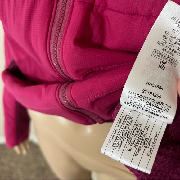 Patagonia Nano Air Women’s Berry Pink Hybrid Jacket Light Weight Full Zip S - Picture 6 of 11